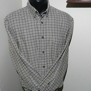 Natural Issue tan and black longsleeve shirt